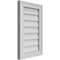 Ekena Millwork Vertical Surface Mount PVC Gable Vnt: Non-Functional, w/2"W x 1-1/2"H, Brickmould Frame, 14"W x 22"H GVPVE14X2202SN - alternate 5